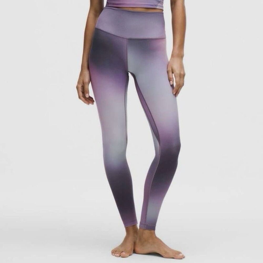Lululemon Align High Rise Pant 28” Aurora Haze Purple Multi Color Size 6 NWT
